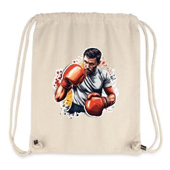 Boxer / Sport / Kampf / Arena / Boxring / Fäuste - Stanley/Stella recycelter Gym Bag - Naturweiß - Vorne
