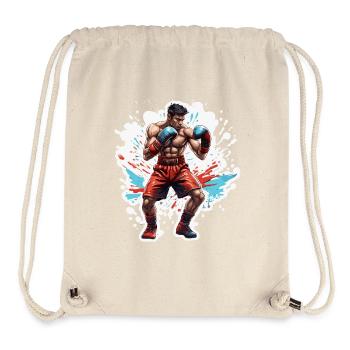 Boxer / Sports / Fight / Arena / Boxing Ring / Fists - Stanley/Stella Recycled Gym Bag - natural - Front