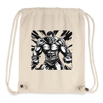 Boxer / Sport / Kampf / Arena / Boxring / Fäuste - Stanley/Stella recycelter Gym Bag - Naturweiß - Vorne