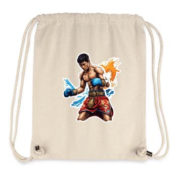 Boxer / Sport / Kampf / Arena / Boxring / Fäuste - Stanley/Stella recycelter Gym Bag - Naturweiß - Vorne