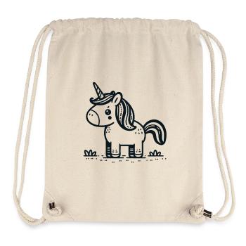 Delicate unicorn sketch style - Stanley/Stella Recycled Gym Bag - natural - Front