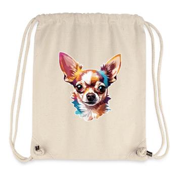 Chihuahua / small dog / animal / tiny / breed - Stanley/Stella Recycled Gym Bag - natural - Front