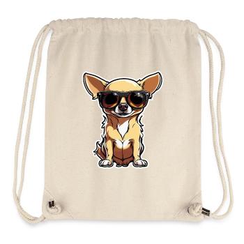 Chihuahua / small dog / animal / tiny / breed - Stanley/Stella Recycled Gym Bag - natural - Front