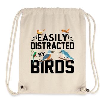 Easily Distracted by Birds - Stanley/Stella Recycled Gym Bag - natural - Front