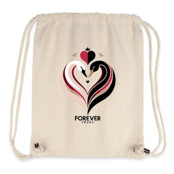 Schwanenherz Forever Yours Love - Stanley/Stella recycelter Gym Bag - Naturweiß - Vorne