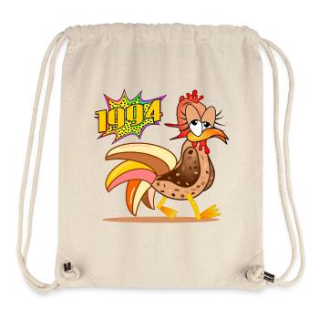 32 ans | 32e anniversaire des poules 1994 - Sac à cordon recyclé Stanley/Stella - blanc naturel - Devant