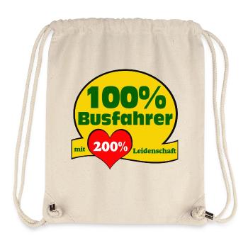Busfahrer Bus Omnibus Kraftfahrer 100% (25) - Stanley/Stella recycelter Gym Bag - Naturweiß - Vorne
