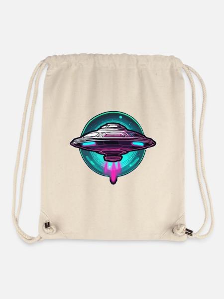 Alien / Spaceship / UFO / Area 51 / All / Mars - Stanley/Stella Recycled Gym Bag - natural