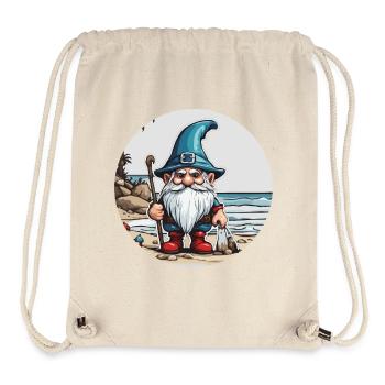 Gartenzwerg / Märchenland / Kobold / Gnom / Logo - Stanley/Stella recycelter Gym Bag - Naturweiß - Vorne