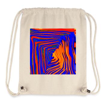 blu and orange tunnel - Stanley/Stella recycelter Gym Bag - Naturweiß - Vorne