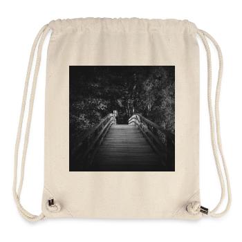 Pont piétonnier Prerow Fischland Darß Poster - Sac à cordon recyclé Stanley/Stella - blanc naturel - Devant