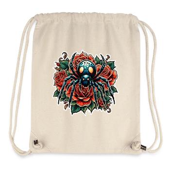 Spinne / Krabbeltier / Insekt / Tier / Spinnennetz - Stanley/Stella recycelter Gym Bag - Naturweiß - Vorne