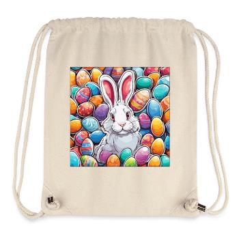 Osterhase / Ostern / Eier / Feiertage / Osterfest - Stanley/Stella recycelter Gym Bag - Naturweiß - Vorne