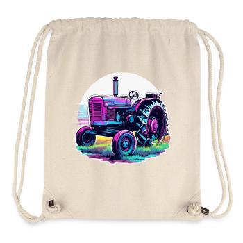 Traktor / Landwirtschaft / Bauer / Feldarbeit - Stanley/Stella recycelter Gym Bag - Naturweiß - Vorne