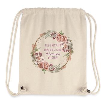 Abschiedsgeschenk für Tagesmutter Kindergarten - Stanley/Stella recycelter Gym Bag - Naturweiß - Vorne