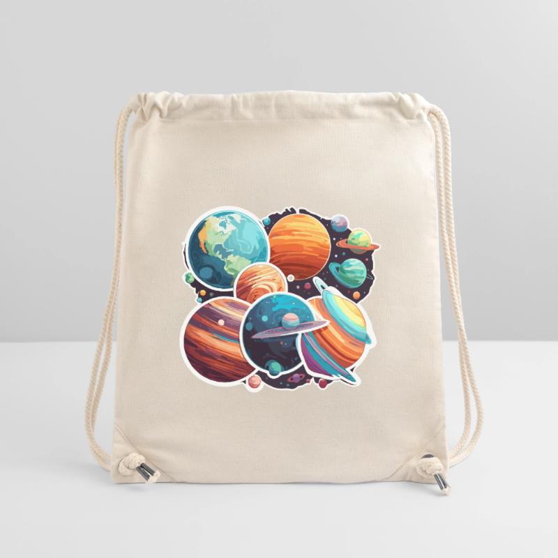 Planets / Solar System / Space / Galaxy Stanley/Stella Recycled Gym Bag