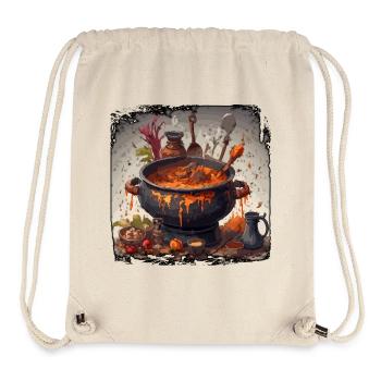 Kochtopf / Hexenkessel / Halloween / Zauberei - Stanley/Stella recycelter Gym Bag - Naturweiß - Vorne