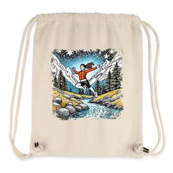 sporty girl | Mountain stream - Stanley/Stella Recycled Gym Bag - natural - Front