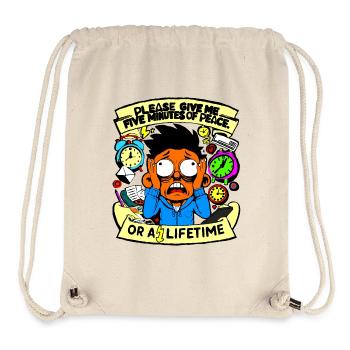 Give me five minutes - Stanley/Stella recycelter Gym Bag - Naturweiß - Vorne