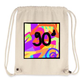 Retro style 90s design - Stanley/Stella Recycled Gym Bag - natural - Front