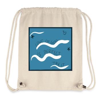 Gottes Liebe ist vollkommen - Stanley/Stella recycelter Gym Bag - Naturweiß - Vorne