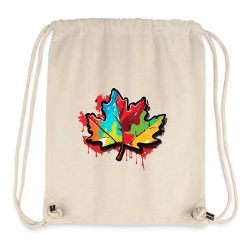 Ahornblatt / Herbst / Laub / Wald / Natur - Stanley/Stella recycelter Gym Bag - Naturweiß - Vorne