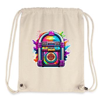 Jukebox / Musikautomat / Retro / 50er Jahre - Stanley/Stella recycelter Gym Bag - Naturweiß - Vorne
