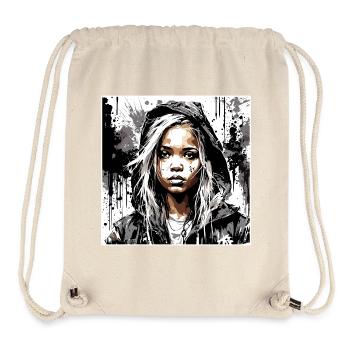 Rapper / Hip Hop / Song / Cool / Rhymes / Beat - Stanley/Stella Recycled Gym Bag - natural - Front