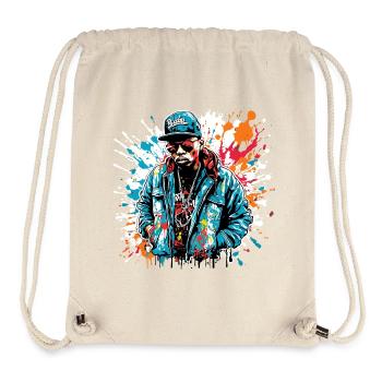Rapper / Hip Hop / Song / Cool / Rhymes / Beat - Stanley/Stella Recycled Gym Bag - natural - Front