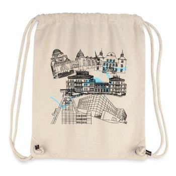 Essen's landmarks - Stanley/Stella Recycled Gym Bag - natural - Front