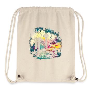 Berlin Paint Splash Skyline - Stanley/Stella Recycled Gym Bag - natural - Front