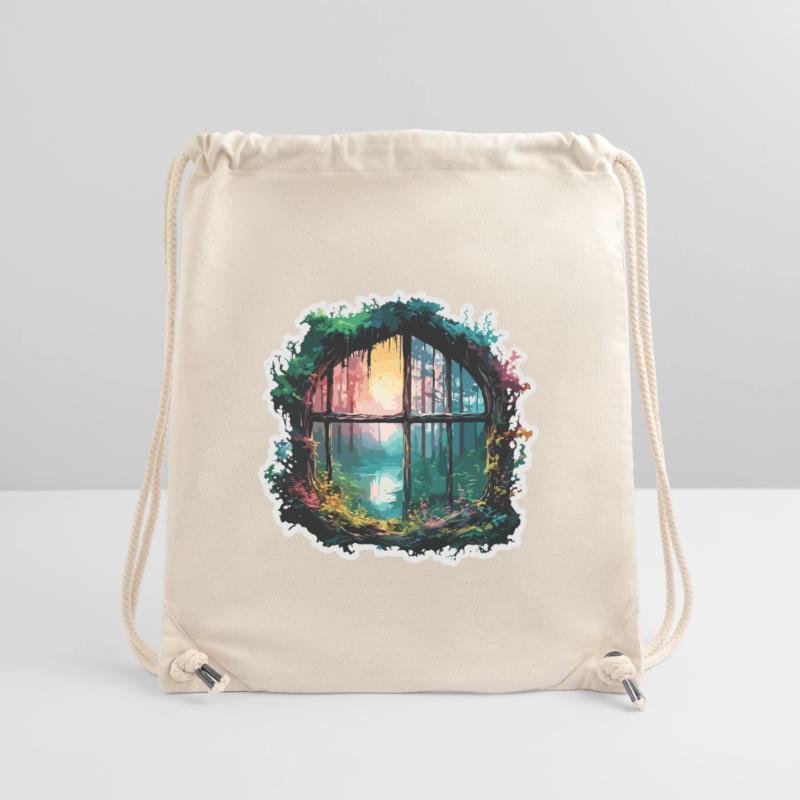 Window in the Forest / Trees / View / Wilderness Stanley/Stella Recycled Gym Bag