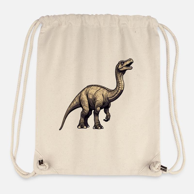 Dinosaurier / Tier / Urzeit / Reptil / Jungs - Stanley/Stella recycelter Gym Bag - Naturweiß
