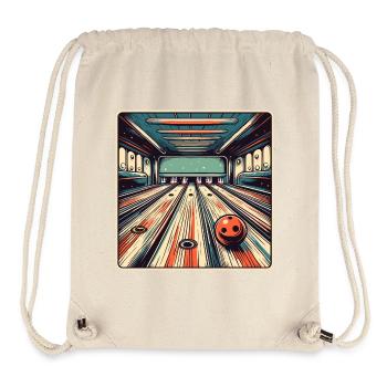 Bowling / Kegeln / Bowlingbahn / Pin / Strike - Stanley/Stella recycelter Gym Bag - Naturweiß - Vorne