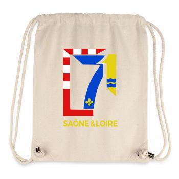 Saône et Loire - Stanley/Stella Recycled Gym Bag - natural - Front