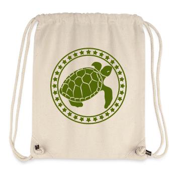 Tortue / Reptile - Reptile - Sac à cordon recyclé Stanley/Stella - blanc naturel - Devant