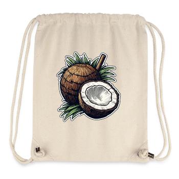 Coconut / Drink / Exotic / Tropical / Palm - Stanley/Stella Recycled Gym Bag - natural - Front