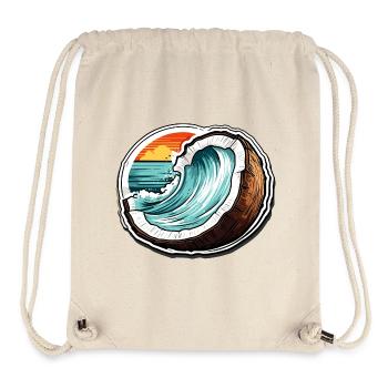 Coconut / Drink / Exotic / Tropical / Palm - Stanley/Stella Recycled Gym Bag - natural - Front