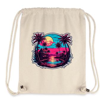 Beach / Island / Vacation / Summer / Sun / Sea - Stanley/Stella Recycled Gym Bag - natural - Front