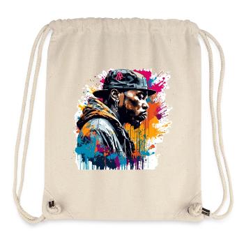 Rapper / Hip Hop / Song / Cool / Rhymes / Beat - Stanley/Stella Recycled Gym Bag - natural - Front