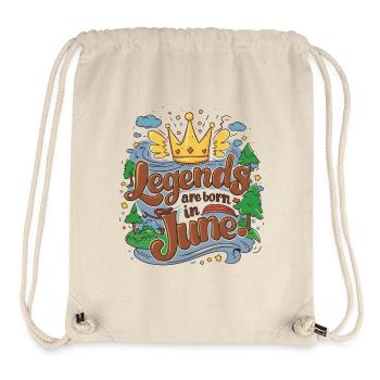 Legends are born in June - Stanley/Stella Recycled Gym Bag - natural - Front