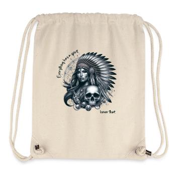 Sagesse amérindienne - Sac à cordon recyclé Stanley/Stella - blanc naturel - Devant