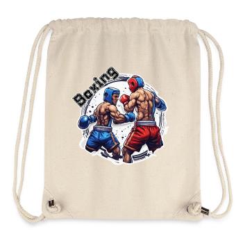 Boxer / Sport / Kampf / Arena / Boxring / Fäuste - Stanley/Stella recycelter Gym Bag - Naturweiß - Vorne