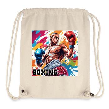Boxer / Sport / Kampf / Arena / Boxring / Fäuste - Stanley/Stella recycelter Gym Bag - Naturweiß - Vorne