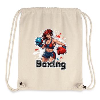 Boxer / Sports / Fight / Arena / Boxing Ring / Fists - Stanley/Stella Recycled Gym Bag - natural - Front