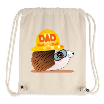 Hedgehog Dad - Bau - Stanley/Stella recycelter Gym Bag - Naturweiß - Vorne