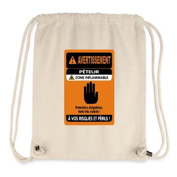 Farting Warning - Stanley/Stella Recycled Gym Bag - natural - Front