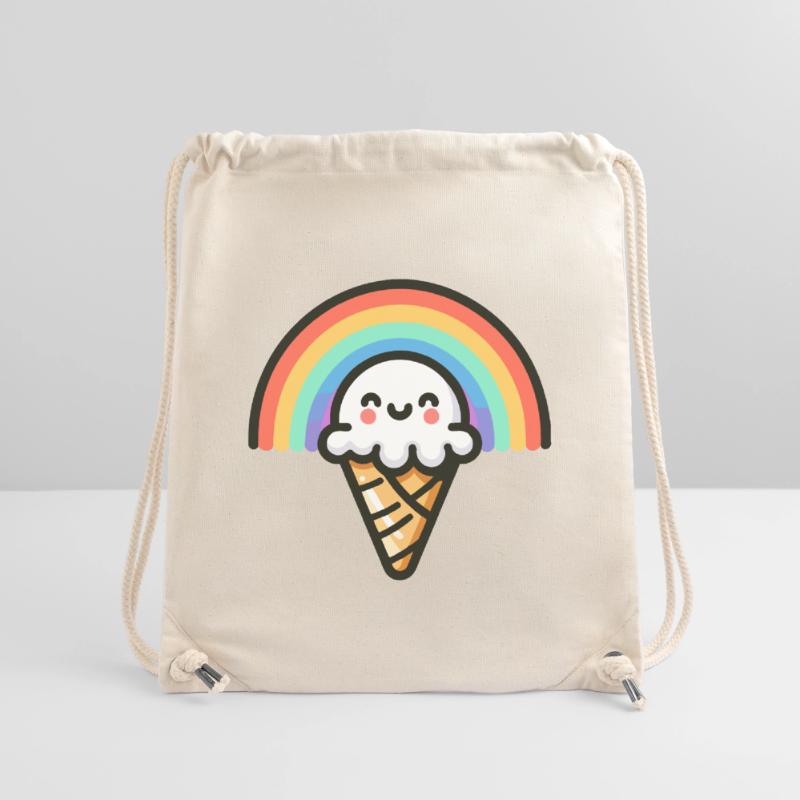 Rainbow Scoop: Der süßeste Bogen Stanley/Stella recycelter Gym Bag