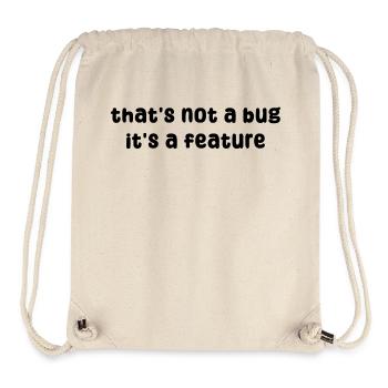 Developer Geek Bugs Code Computer Science Statement - Stanley/Stella Recycled Gym Bag - natural - Front