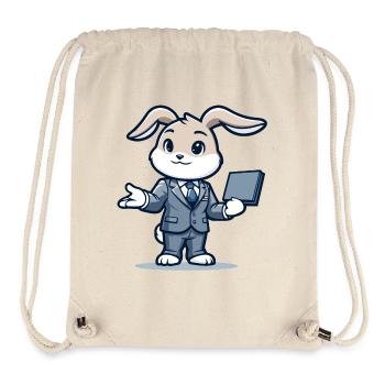 Techie Hopper: Das Unternehmenskaninchen - Stanley/Stella recycelter Gym Bag - Naturweiß - Vorne